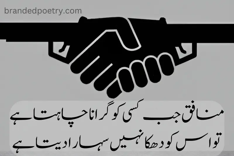 2 line poetry in urdu about hypocrite friend