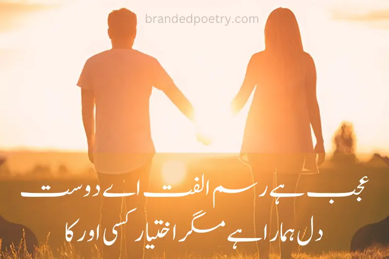 2 line sns poetry about lovers in urdu