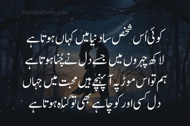 4 lines poetry in urdu