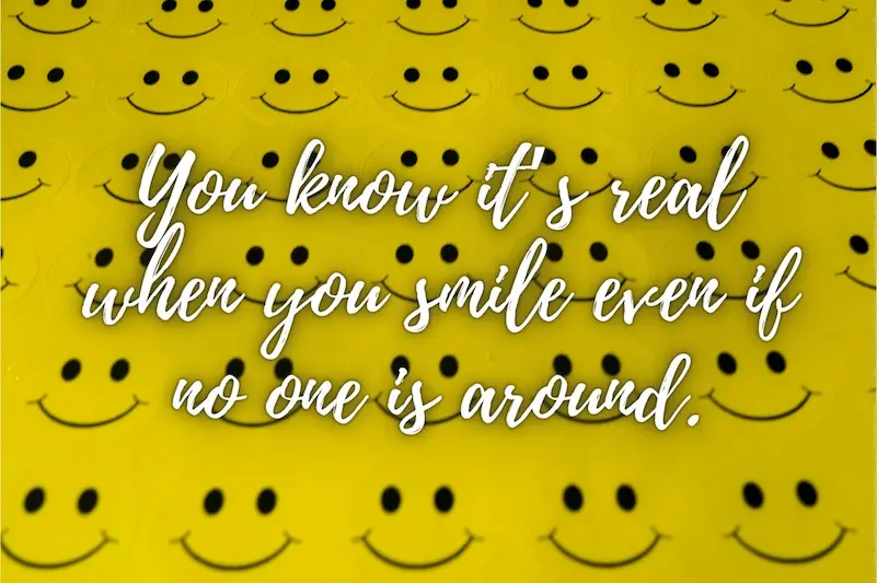 Best One Word Caption for Smile
