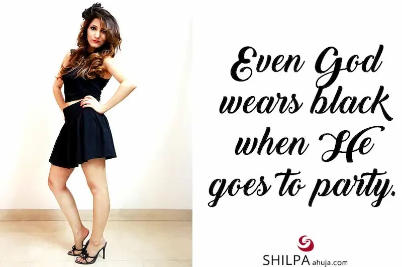 Black Dress Instagram Captions