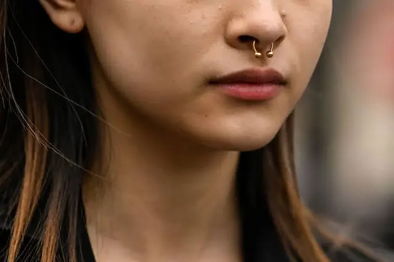 One-Word Nose Ring Captions