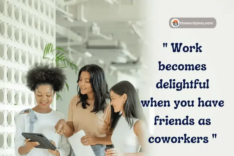 Professional Office Colleagues Captions