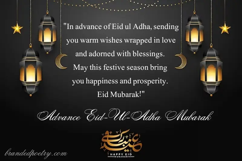 advance eid ul adha mubarak sms