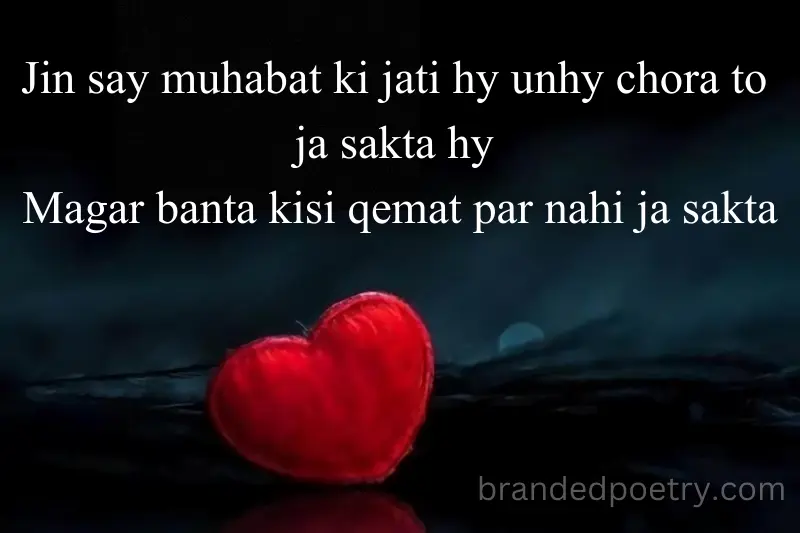 beautiful heart touching love quote in roman english