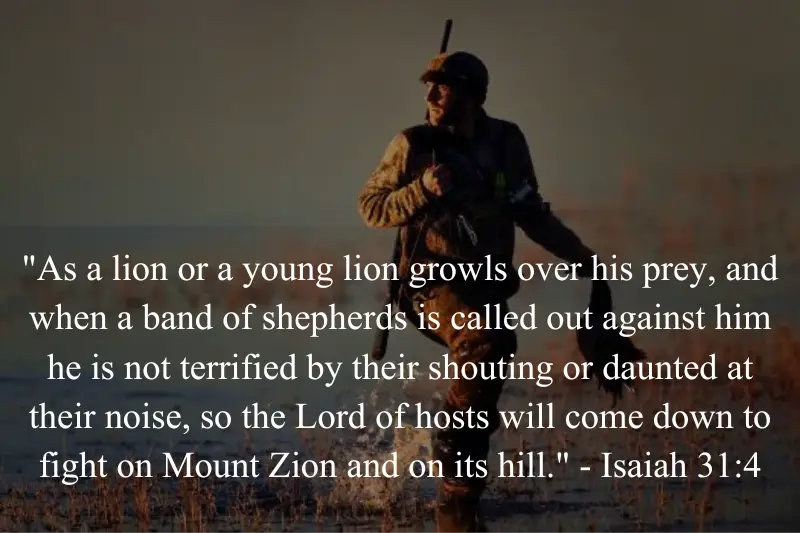 bible quotes about hunting