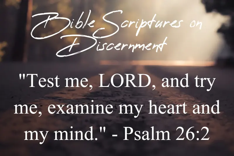 bible scriptures on discernment