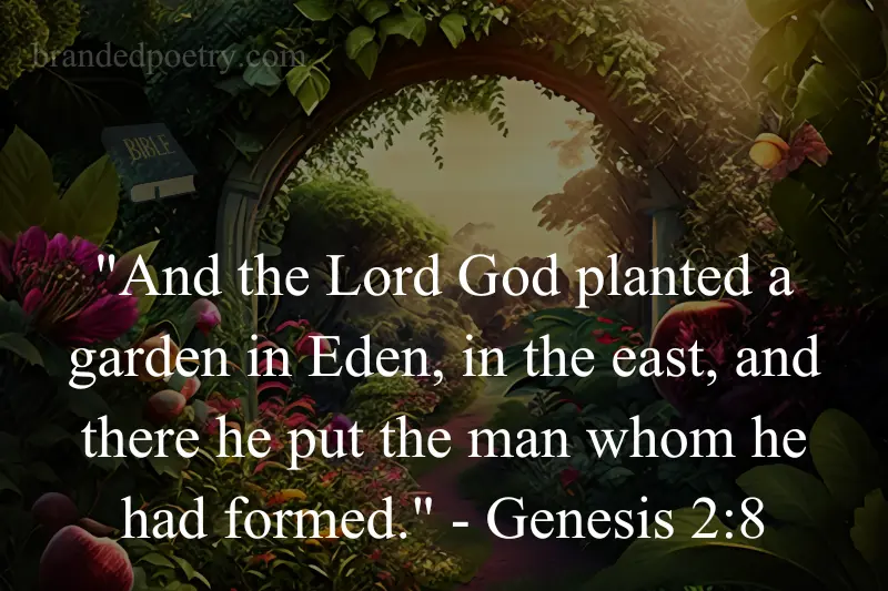 bible verses about the garden of eden