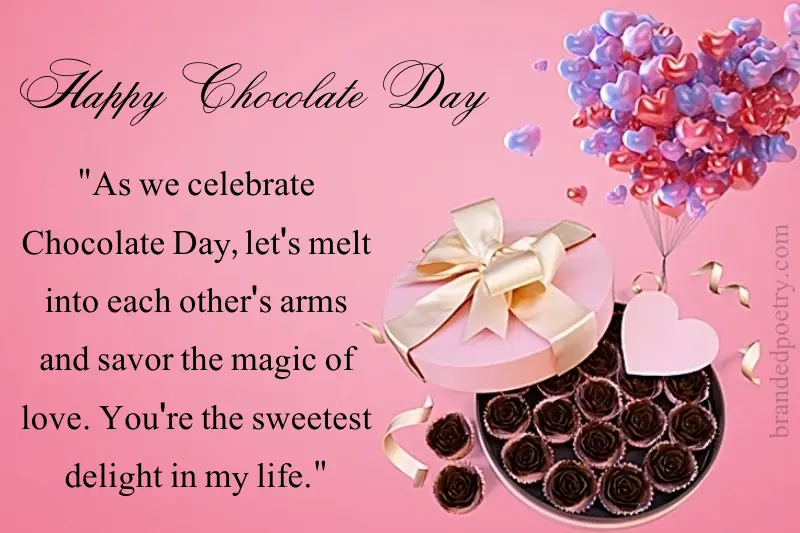 chocolate day my love wish in english