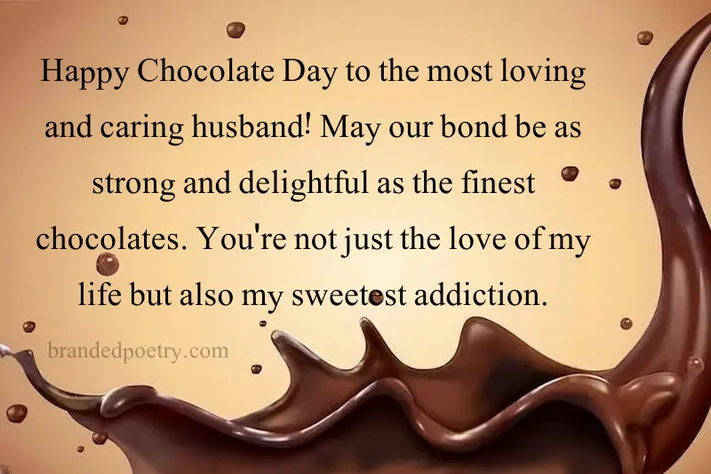 chocolate day wishes for husband in english