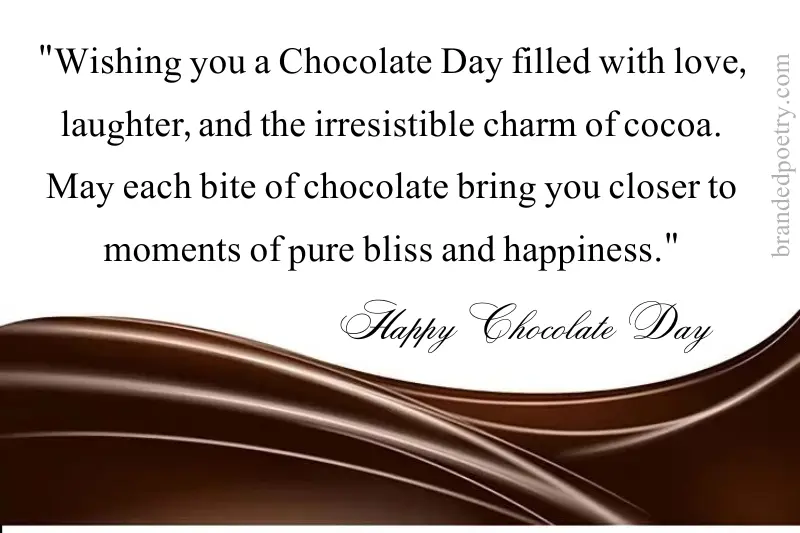chocolate day wishing messages in english