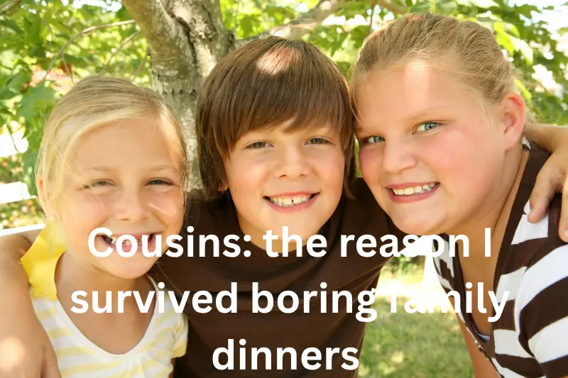 cousins: the reason i survived boring family dinners