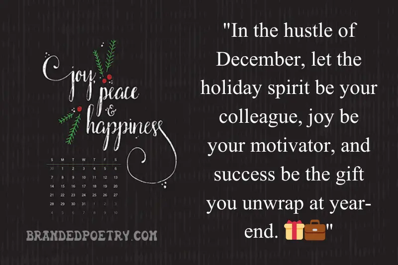 december quotes for work
