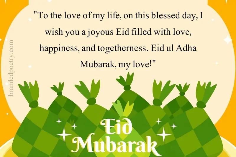 eid ul adha mubarak my love