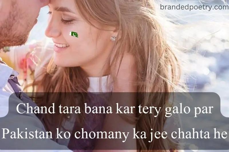 english poetry about pakistani flag on girl chek