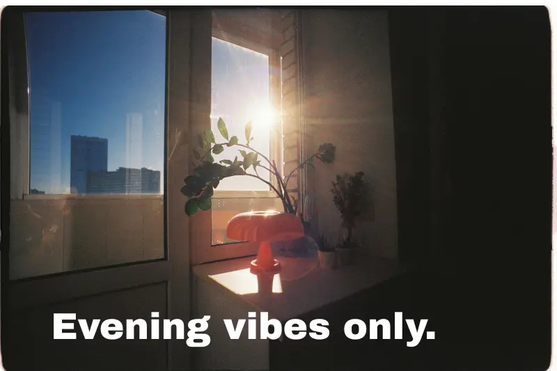 evening vibes only.