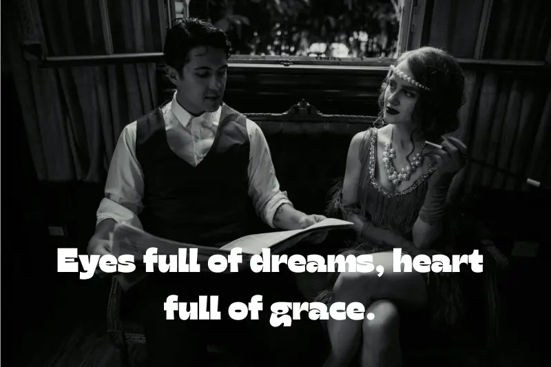 eyes full of dreams, heart full of grace