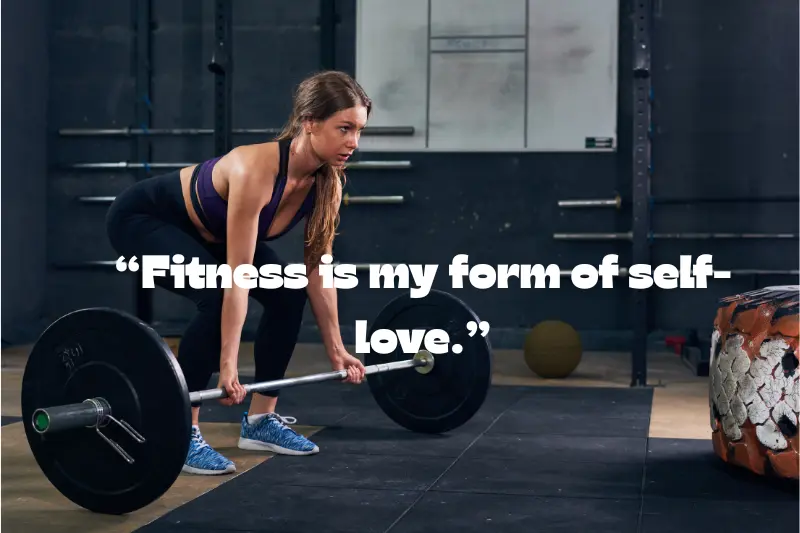 fitness is my form of self-love