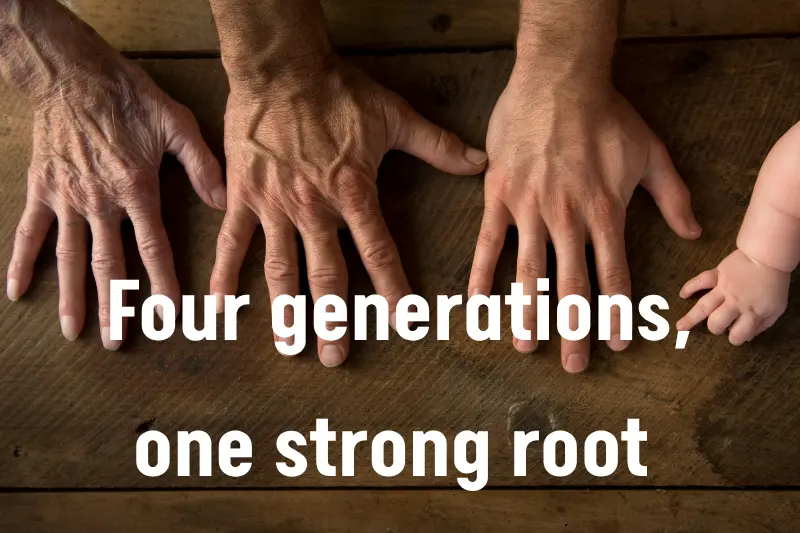 four generations, one strong root