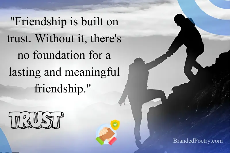 friendship trust quote in english