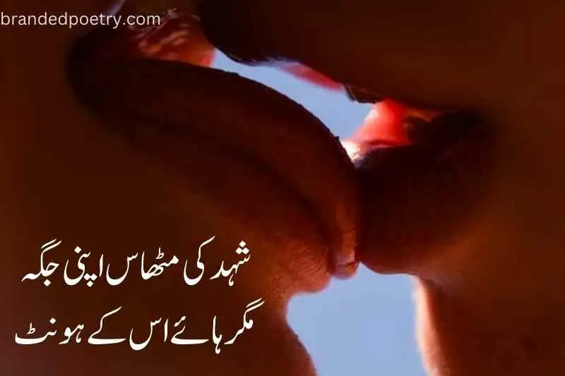 full romantic lovers kiss poetry in urdu