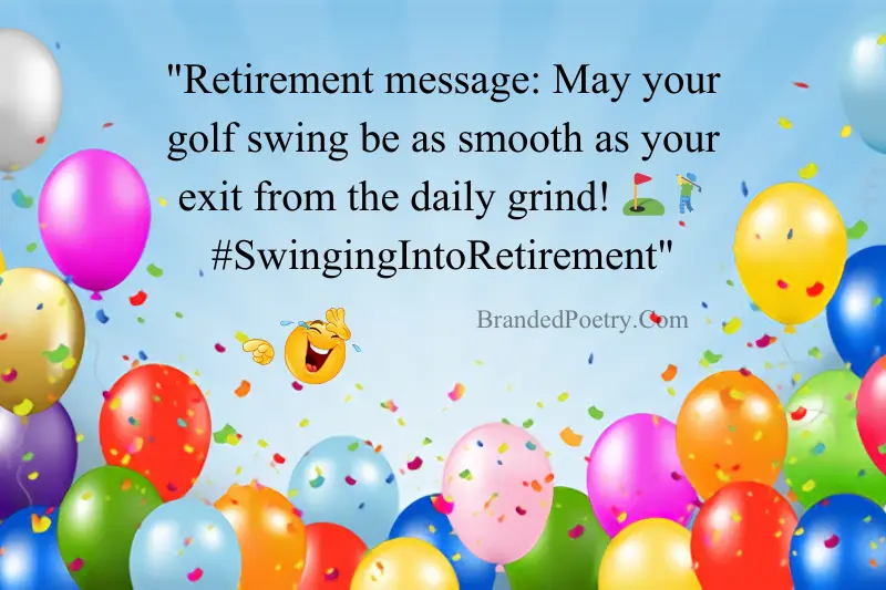 funny messages for retirement