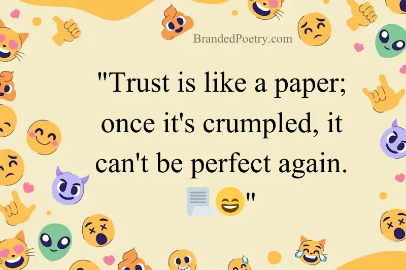 funny trust quote in english