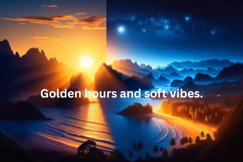 golden hours and soft vibes