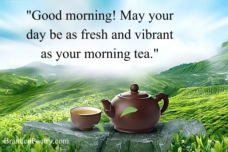 good morning tea quote in english