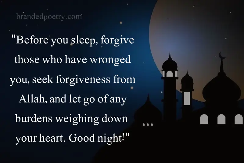 good night islamic quotes