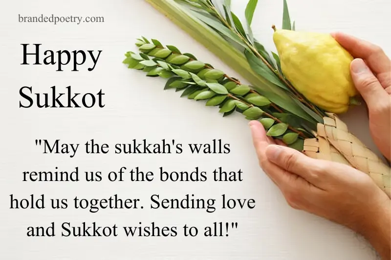 greeting card for happy sukkot