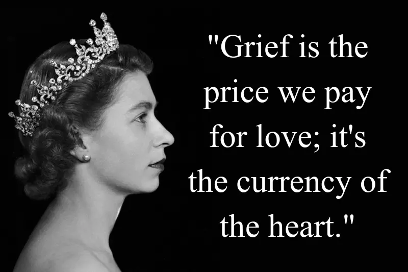 grief is the price we pay for love quote