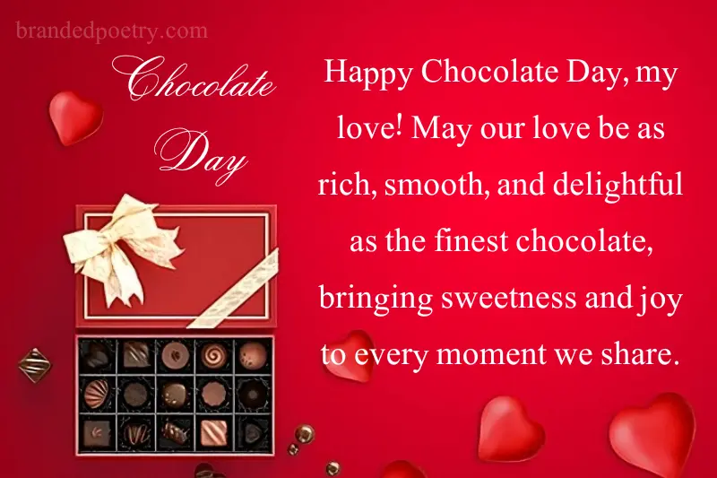happy chocolate day my love wishes