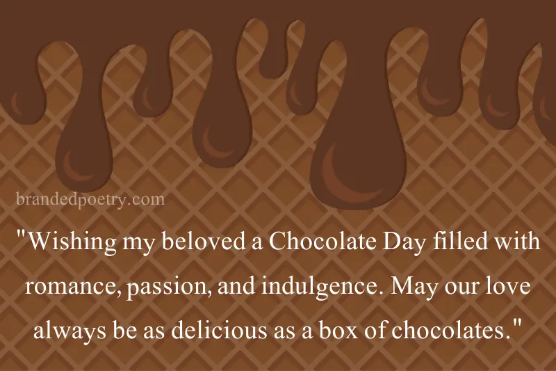happy chocolate day shayari in english