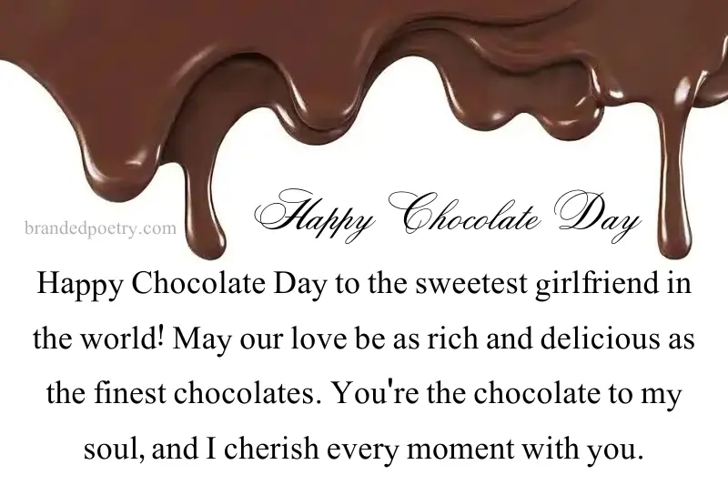 happy chocolate day wishes for girlfriend in english