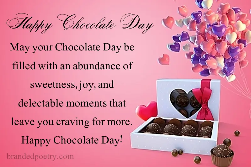 happy chocolate day wishes in english