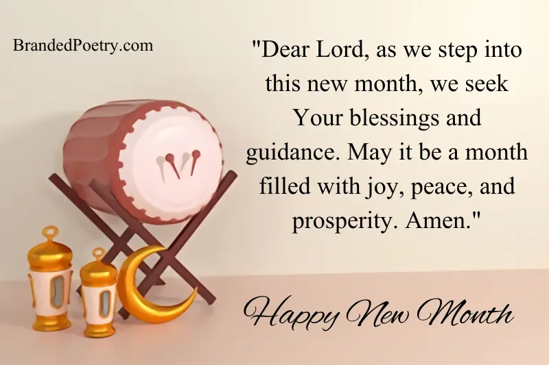 happy new month prayer and blessing