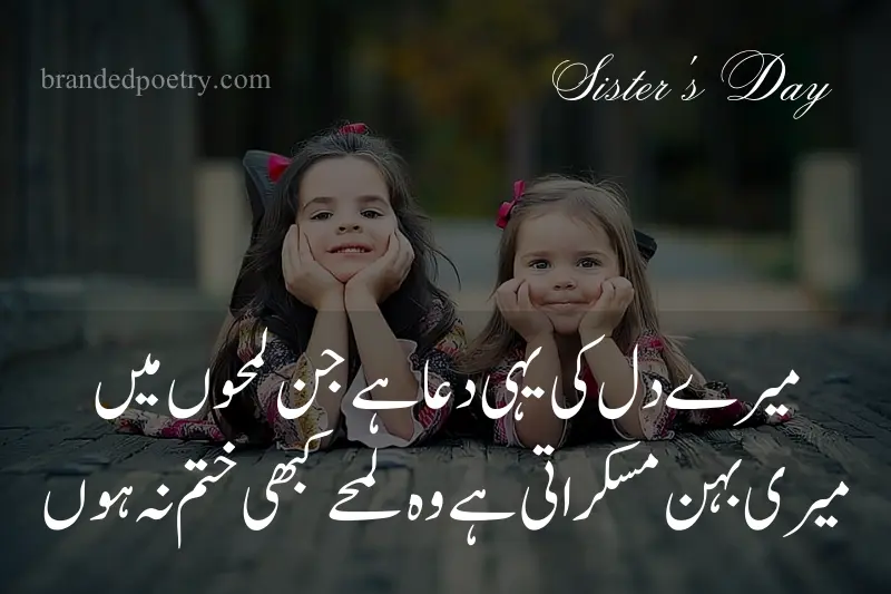 happy sisters day quote in urdu