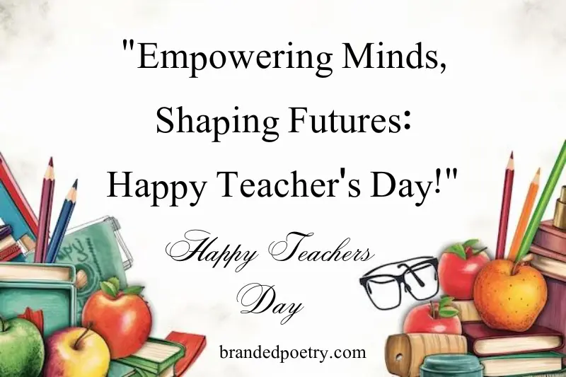 happy teacher day slogan in english