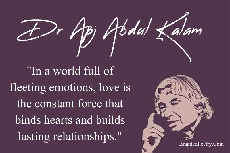 heart touching love relationship apj abdul kalam quotes
