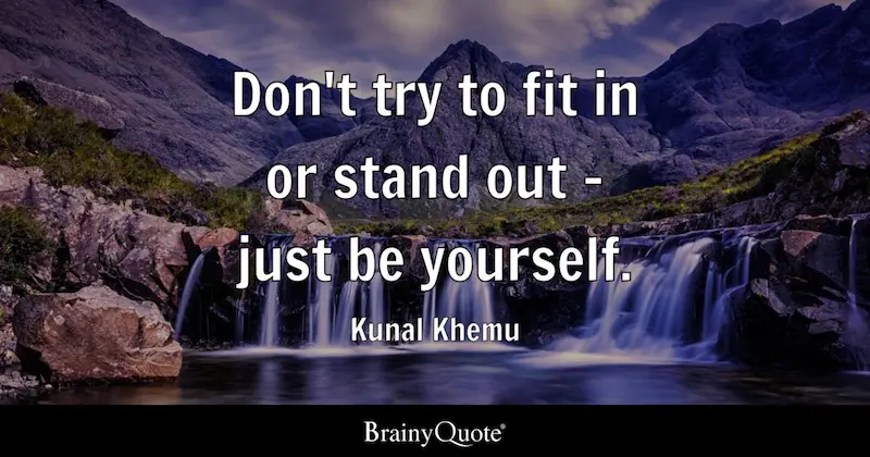 i don’t fit in, i stand out