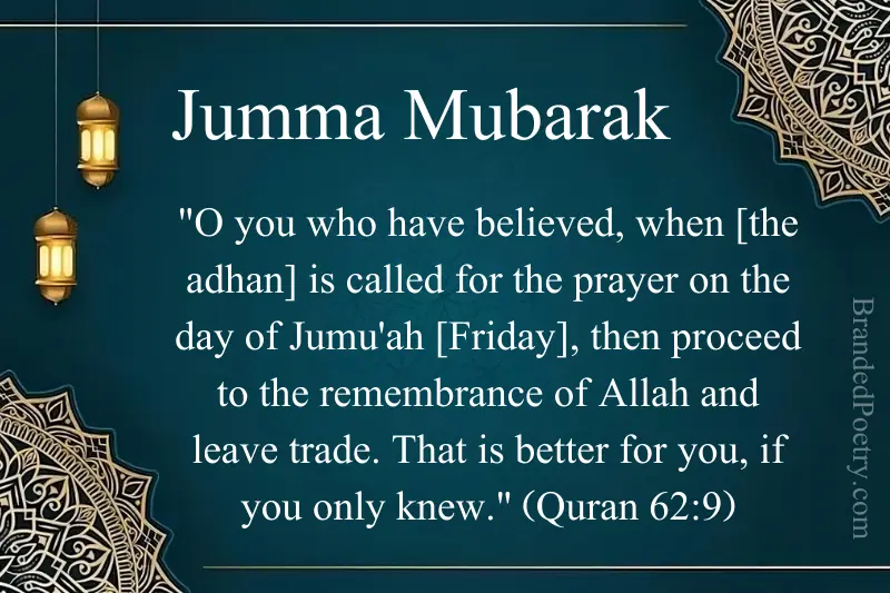 jumma mubarak quote from quran