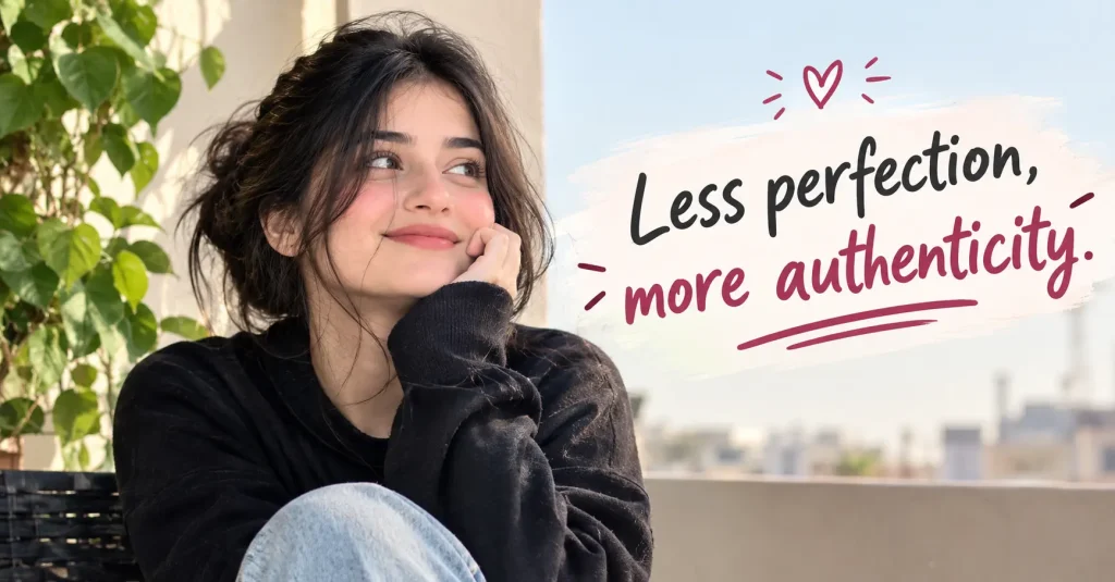 less perfection more authenticity