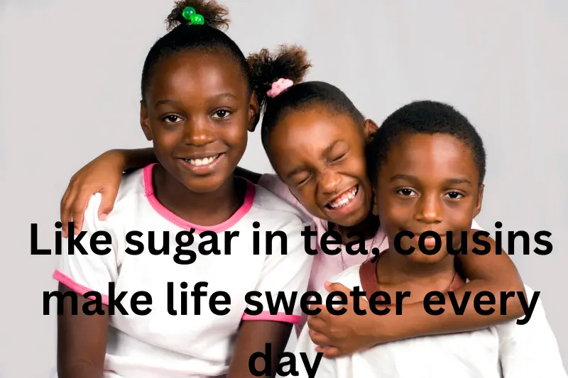 like sugar in tea, cousins make life sweeter every day