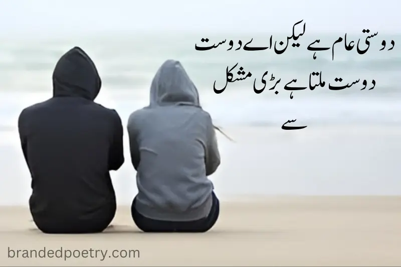love poetry in urdu about two friends