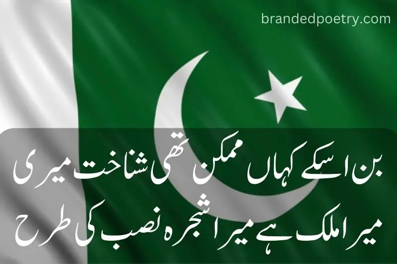 love poetry in urdu for pakistan flag