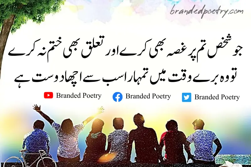 lovely quote about true friendship in urdu