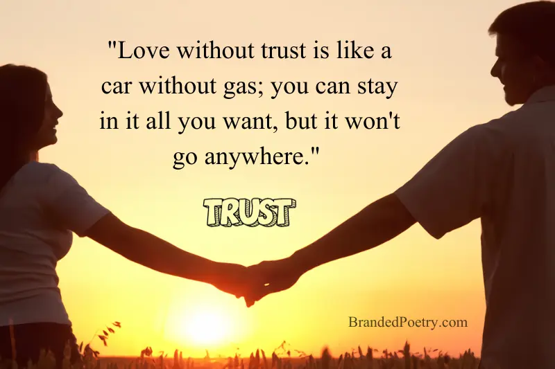 lovers trust quote in english