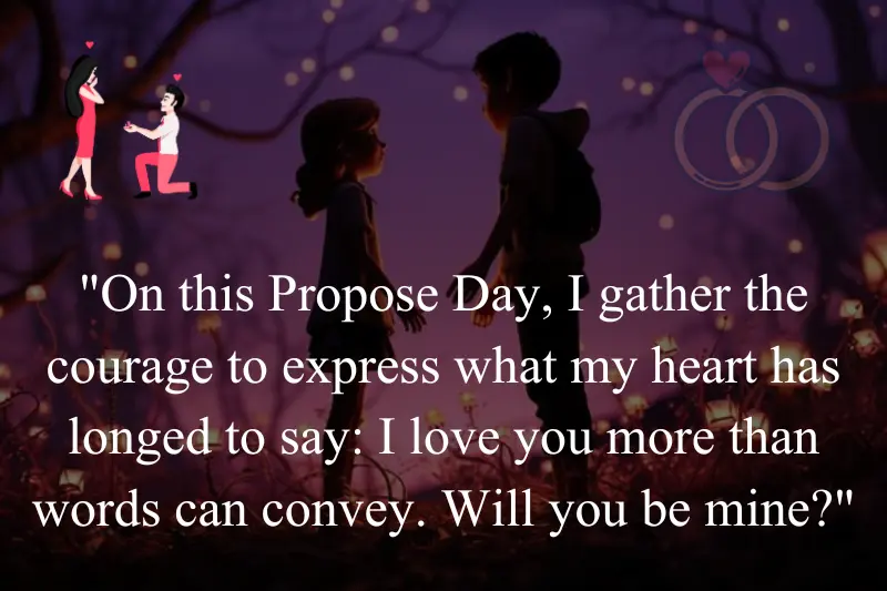 message for propose day