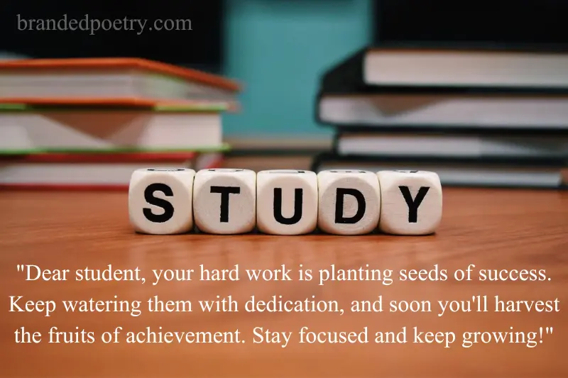 motivational message for students studying